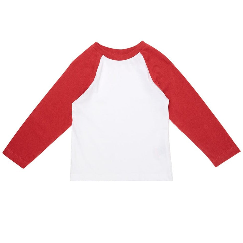 Dotty Dungarees Baseball Tee - Red