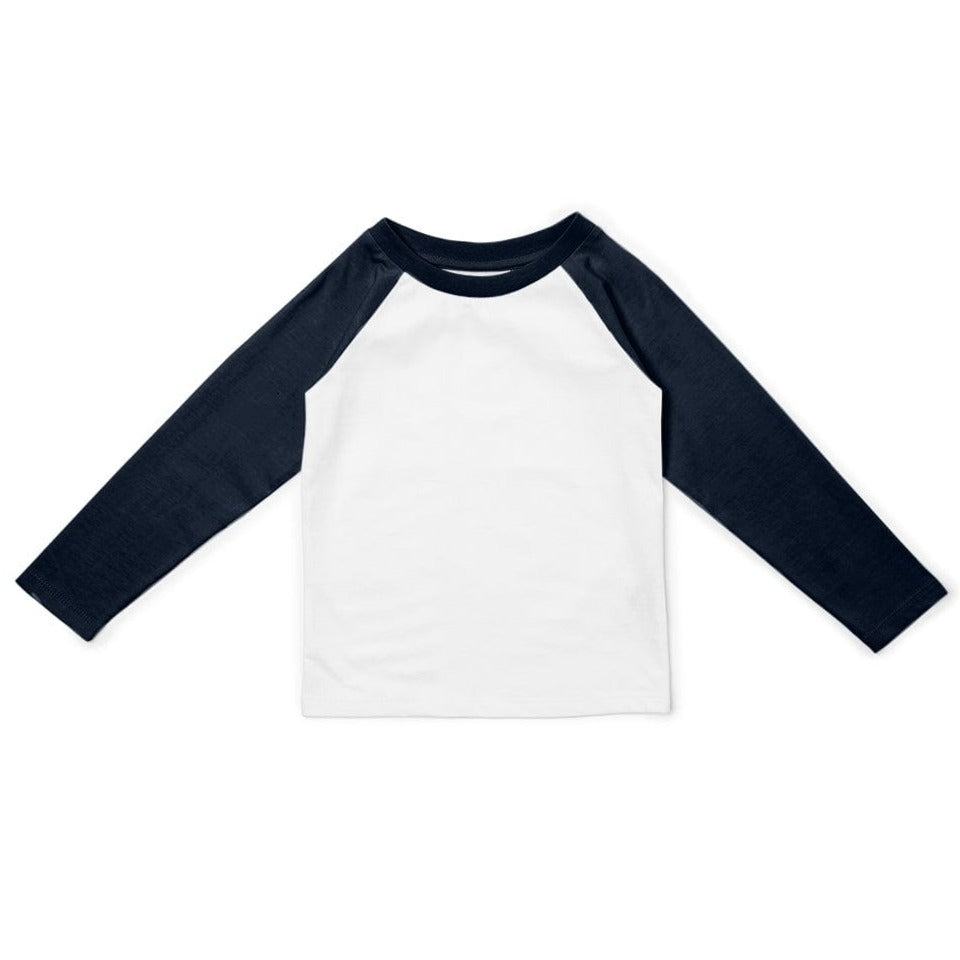 Dotty Dungarees Baseball Tee - Navy
