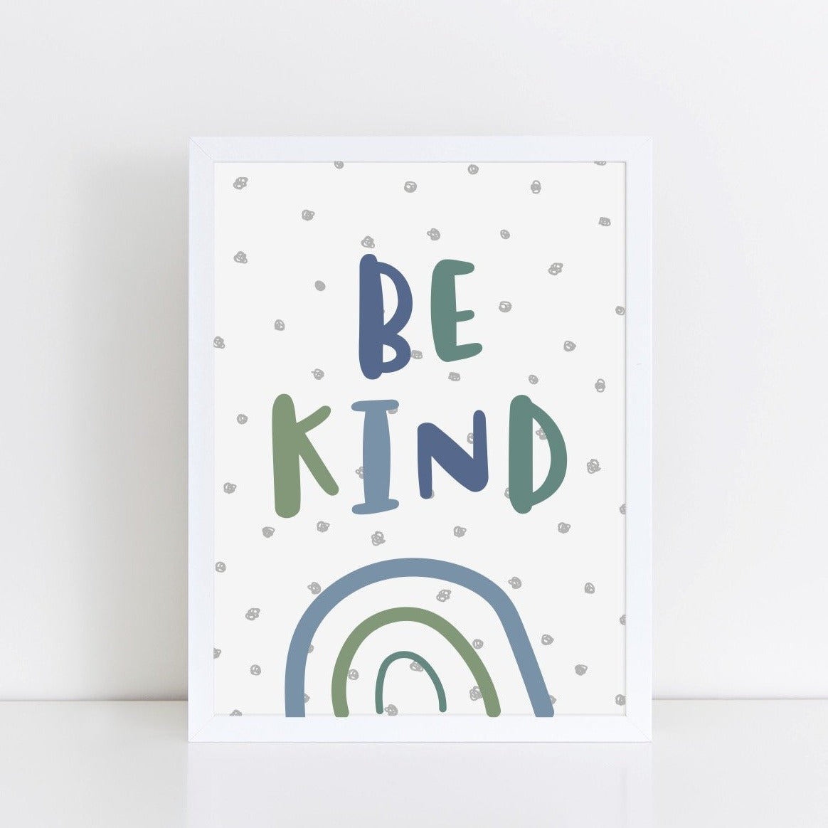 Be Kind (Blues) Art Print by The Little Jones (3 Sizes Available)