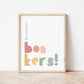 Completely Bonkers (Muted Tones) Art Print by The Little Jones (3 Sizes Available)