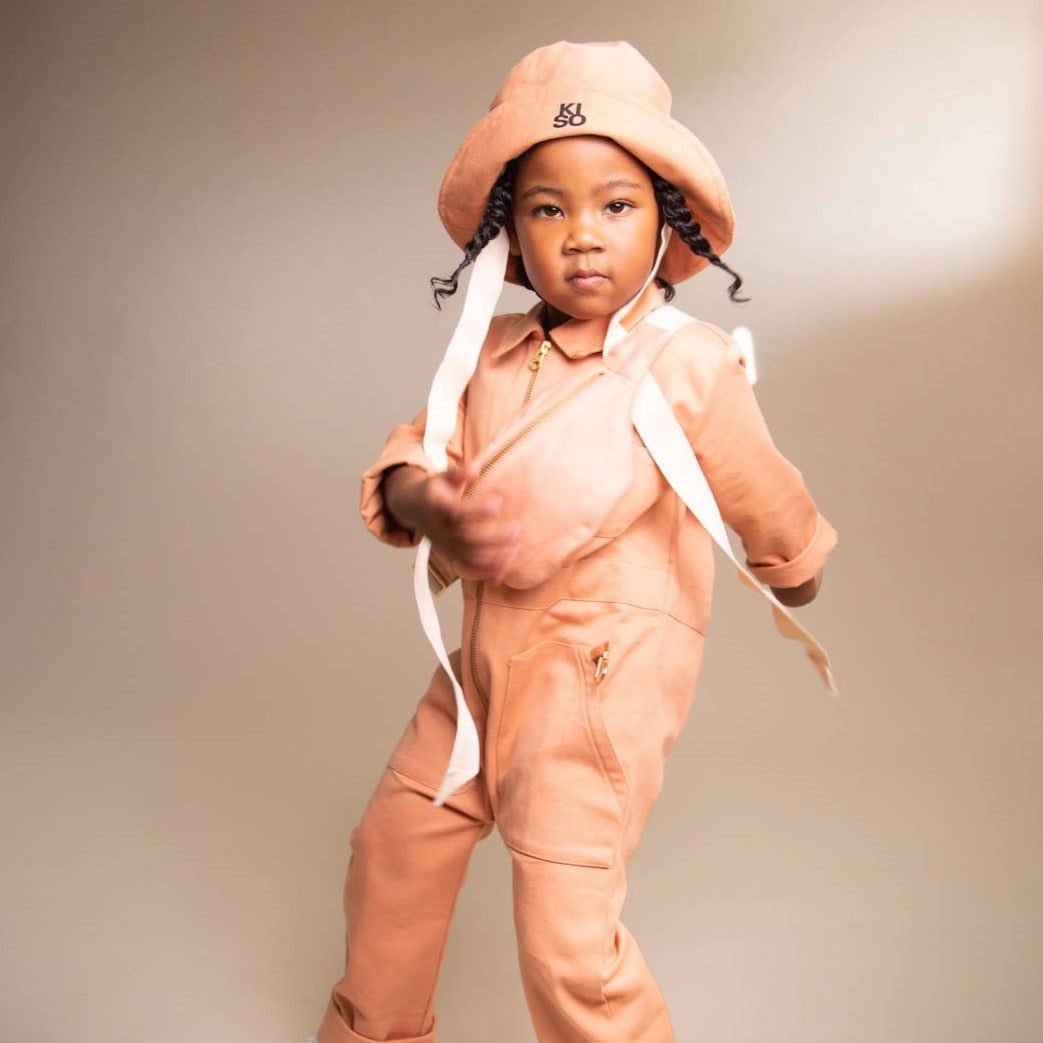 Kiso Apparel Organic Kids Bucket Hat - Clay