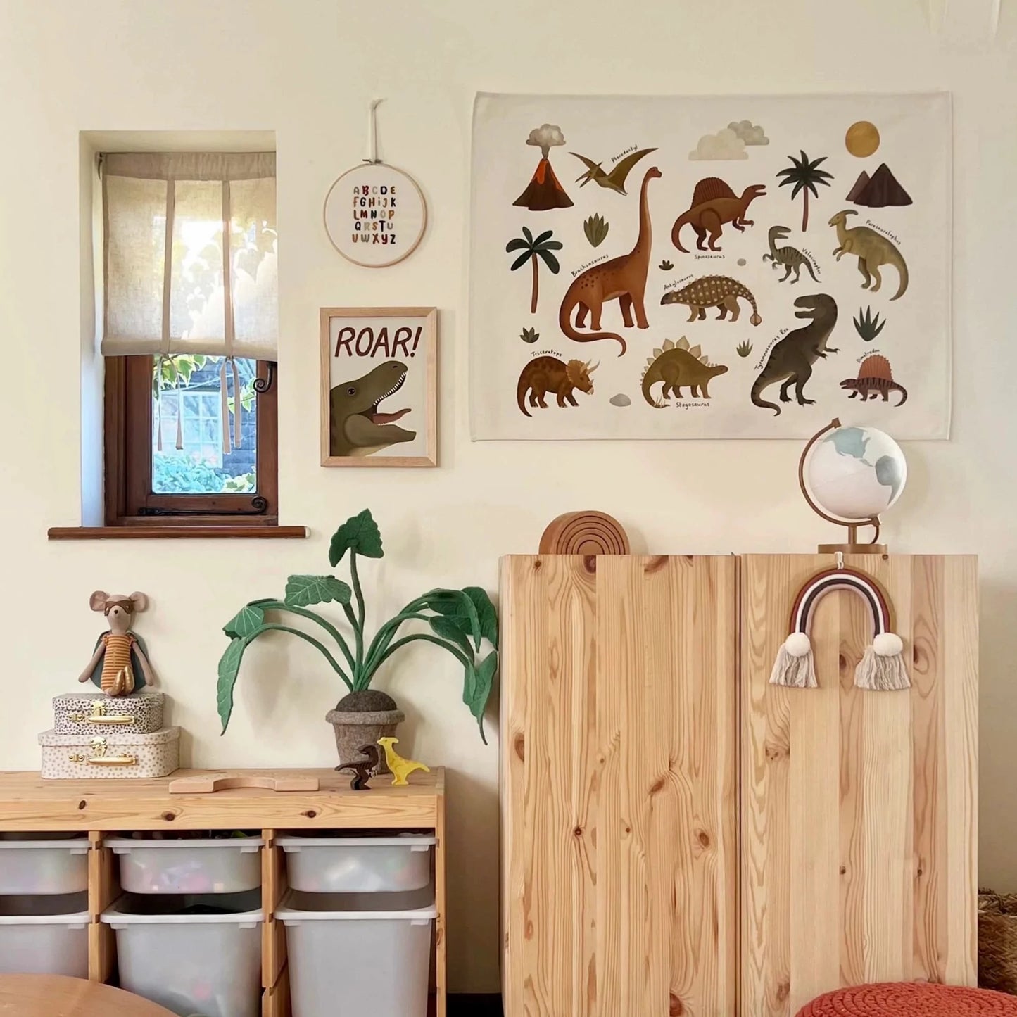 Dinosaur Wall Hanging (Large) By Kid of The Village