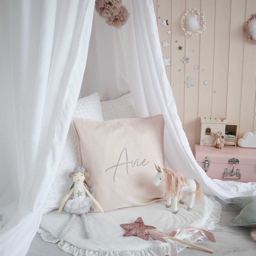 Bed Canopy In Snow White by The Handmade Scandi Co.