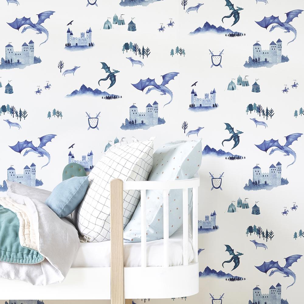 Hibou Home Wallpaper - Castles & Dragons