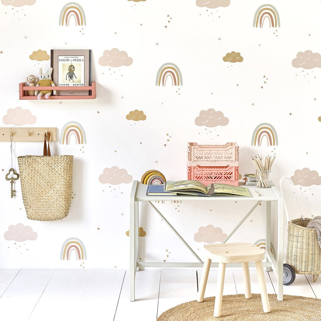 Hibou Home Wallpaper - Rainbows