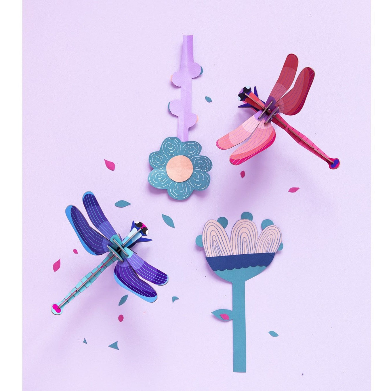 Studio Roof 3D Model Wall Decor - Ruby Dragonfly