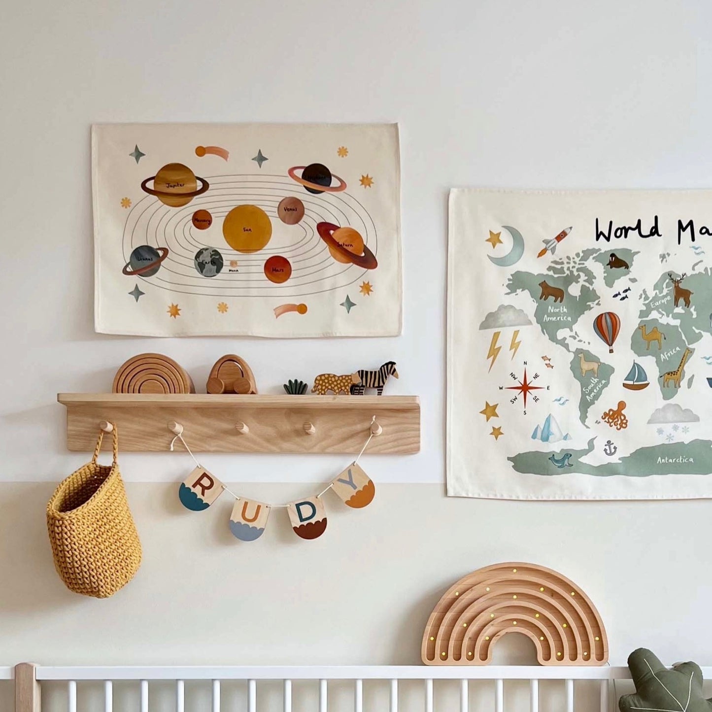 Solar System Wall Hanging - Small - By Kid of the Village