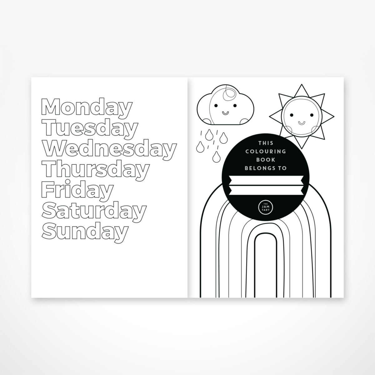 Calendar Colouring Book by The Jam Tart