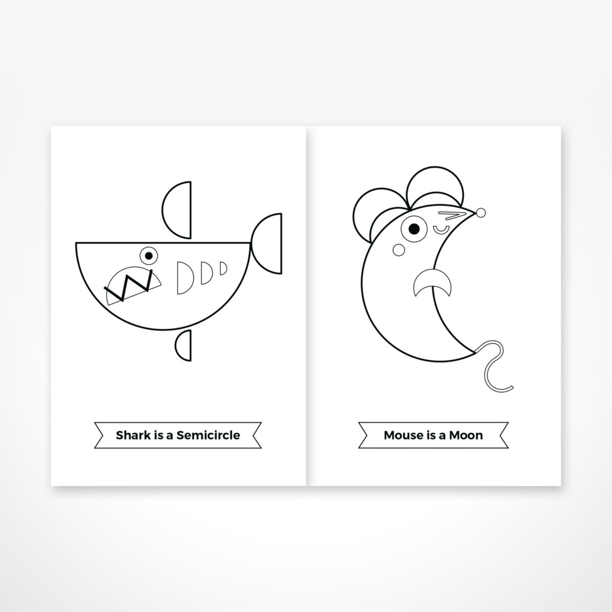 Shapes Colouring Book by The Jam Tart