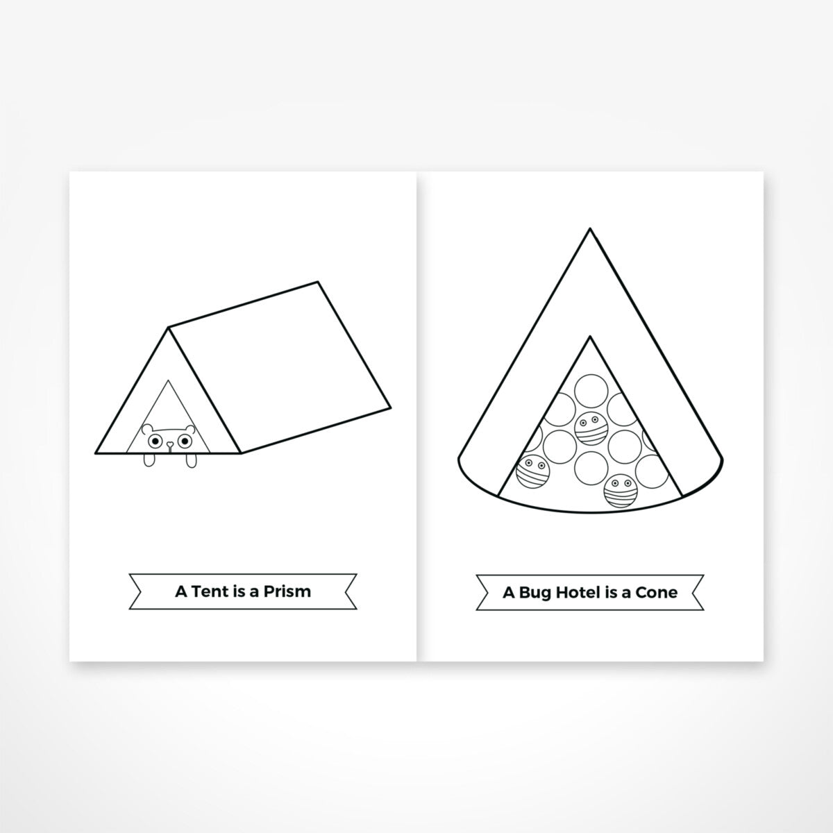 Shapes Colouring Book by The Jam Tart