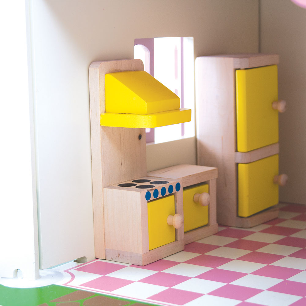 Bigjigs Wooden Dolls Furniture Set