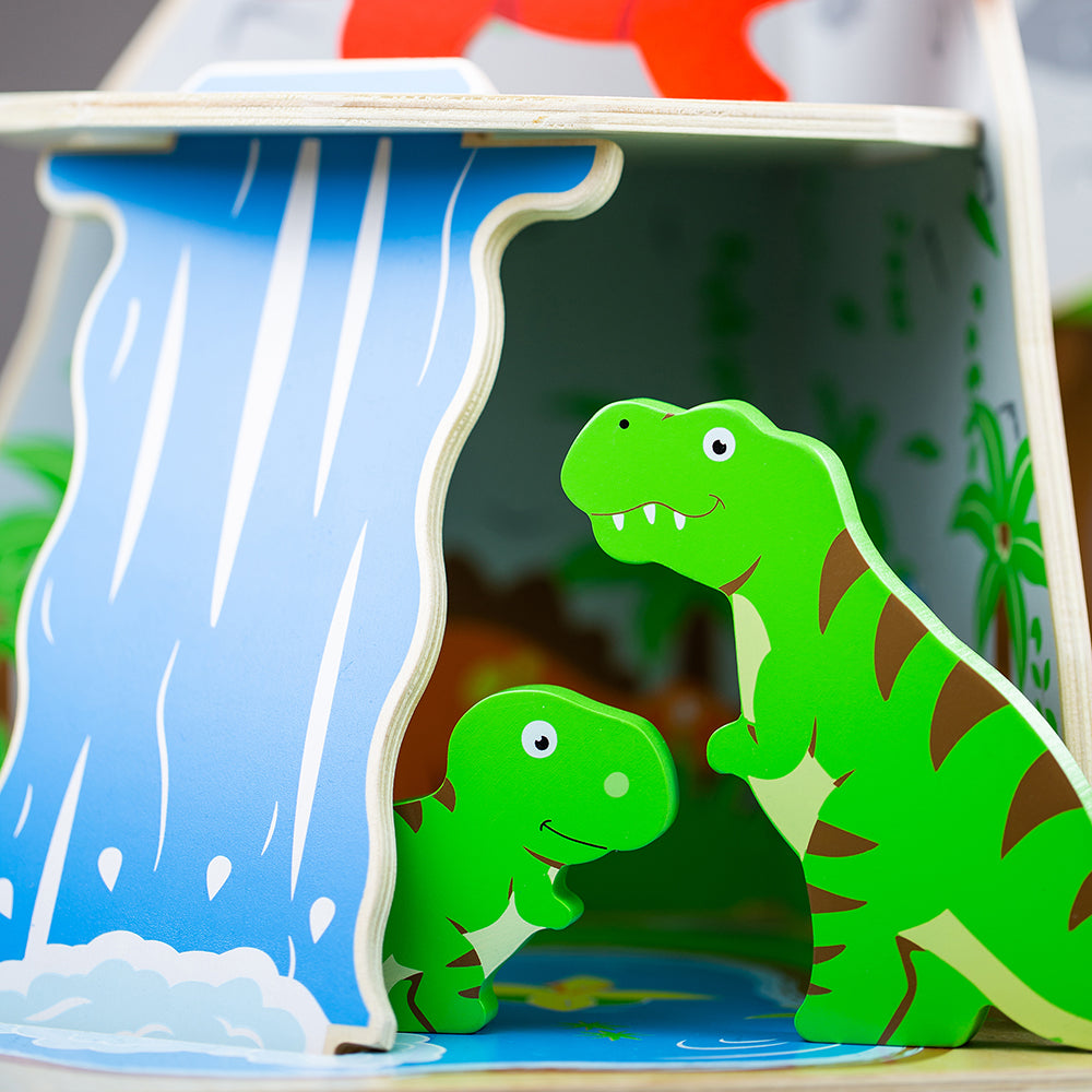 Bigjigs Wooden Dinosaur Island Play Set