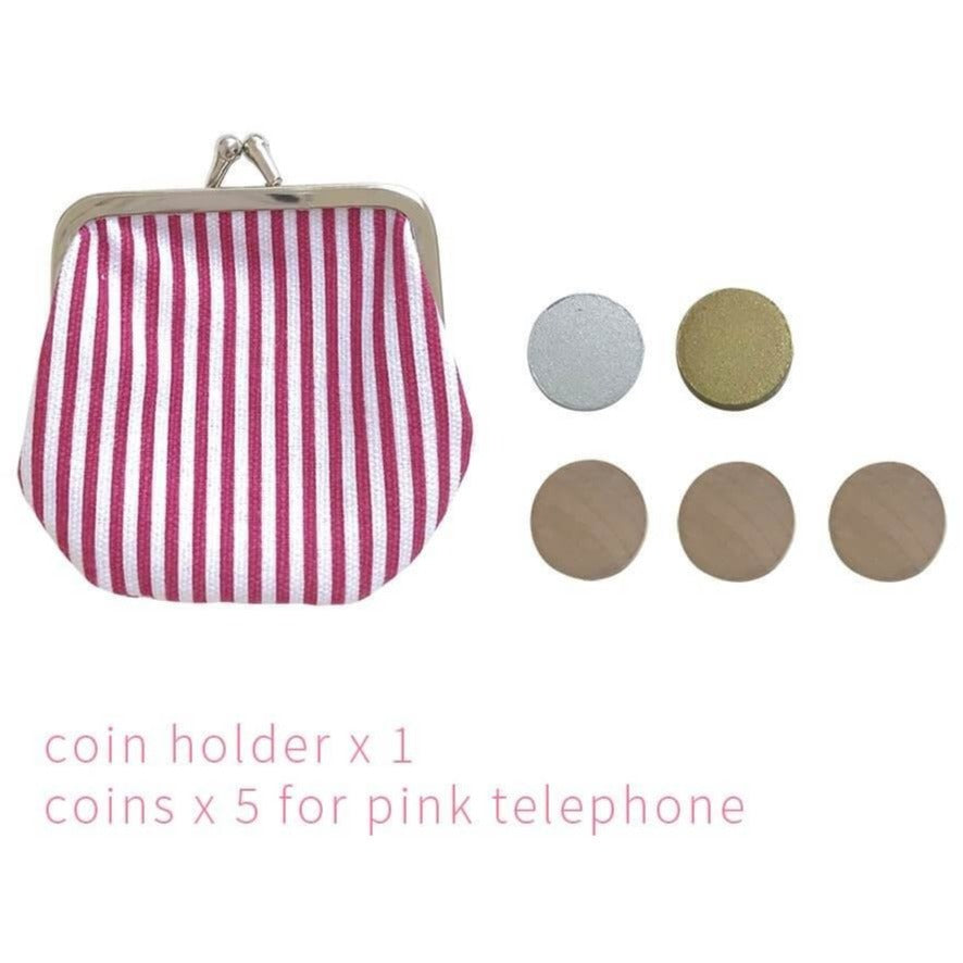 Kiko & GG Wooden Play Telephone - Pink