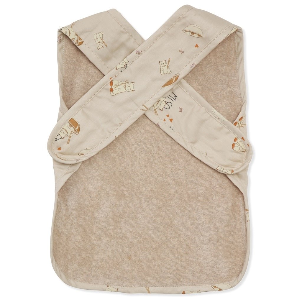 Konges Slojd Organic Comea Big Bib - Miso Champagne
