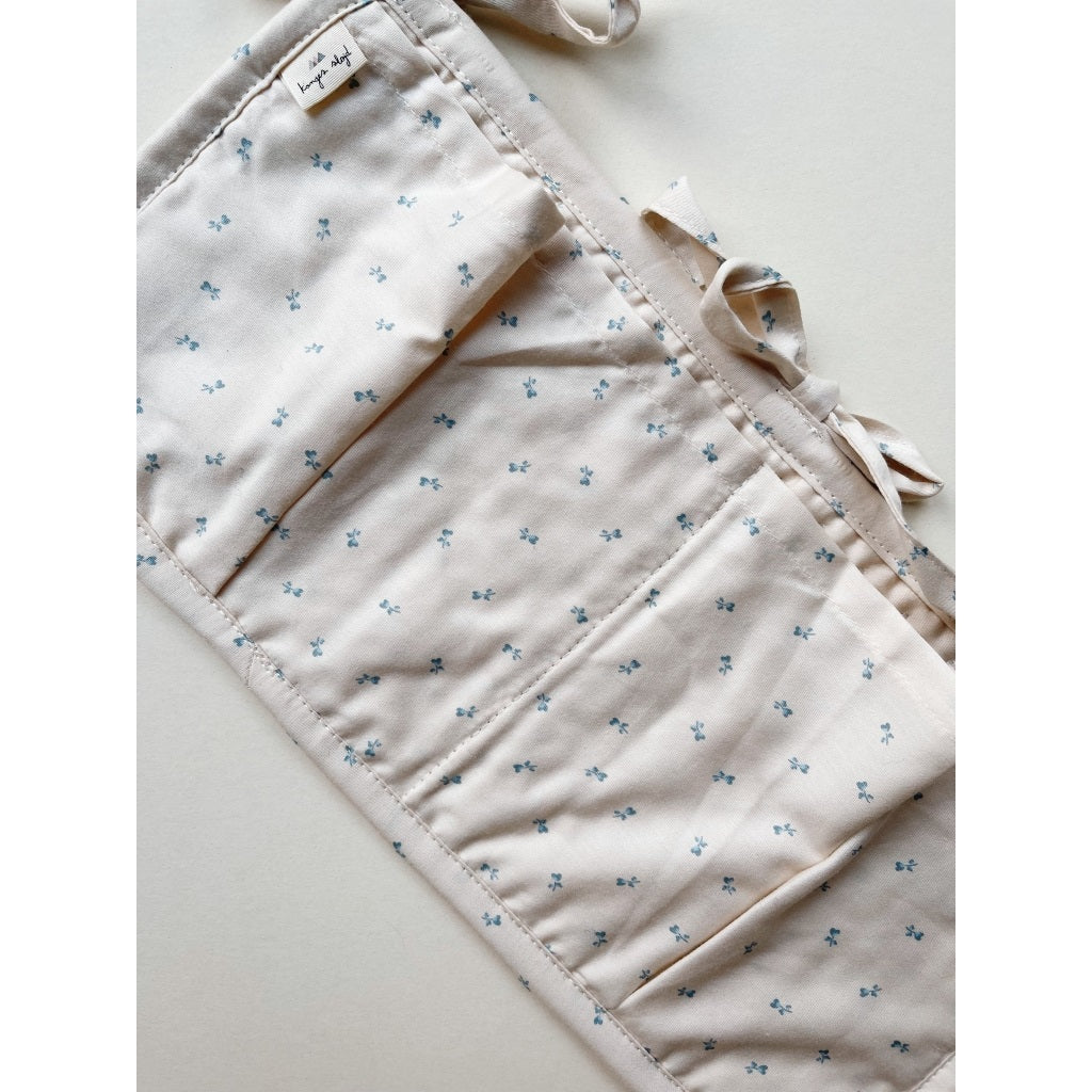 Konges Slojd Quilted Bed Pocket - Petit Bisou Blue