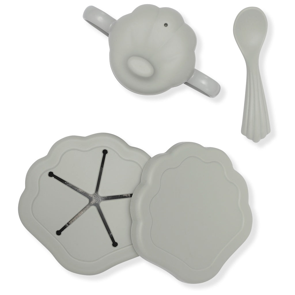 Konges Slojd Silicone Clam Tableware Set - Topanga Beach