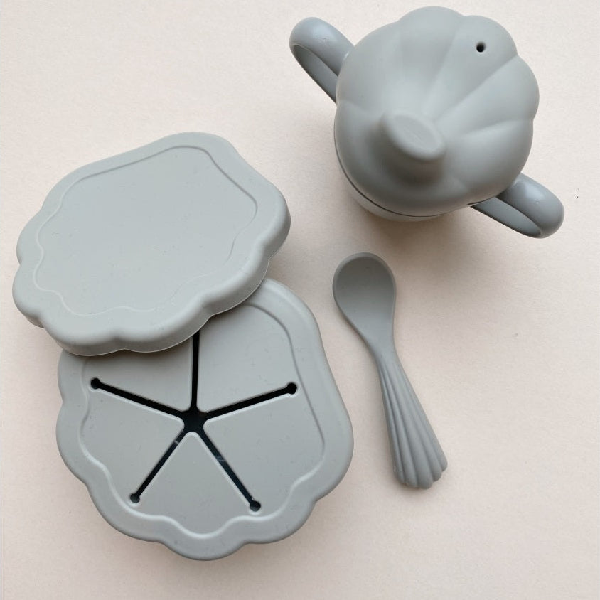 Konges Slojd Silicone Clam Tableware Set - Topanga Beach