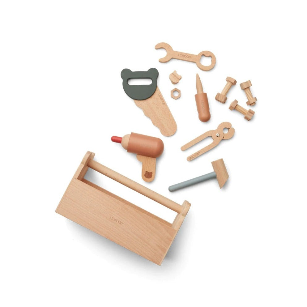 Liewood Luigi Wooden Toy Tool Set - Multi Mix