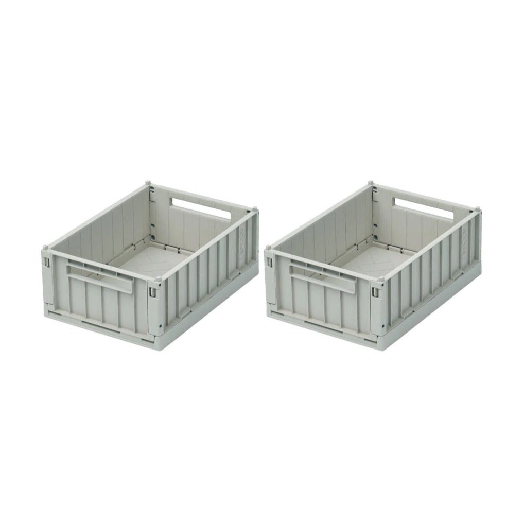 Liewood Weston Storage Box - Small 2 Pk - Dove Blue