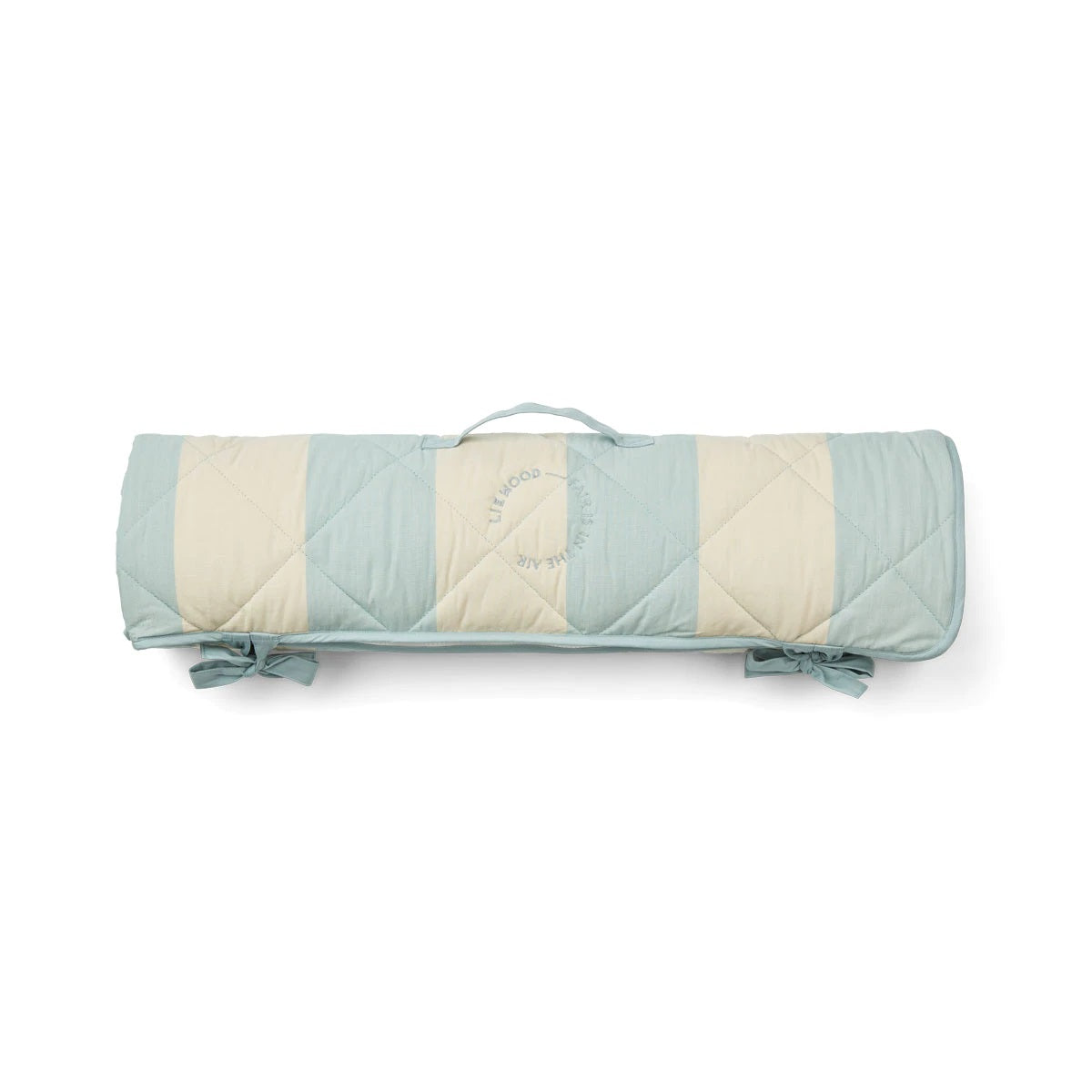 Liewood Aurora Children's Quilted Sleeping Bag - Stripe Sea Blue/Sandy