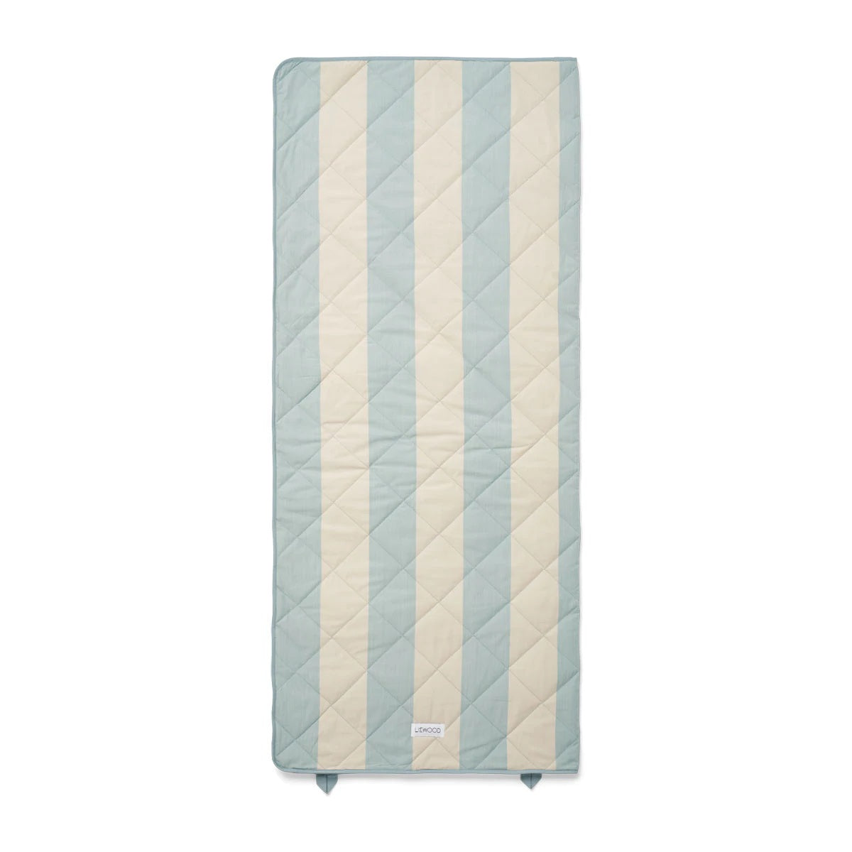 Liewood Aurora Children's Quilted Sleeping Bag - Stripe Sea Blue/Sandy