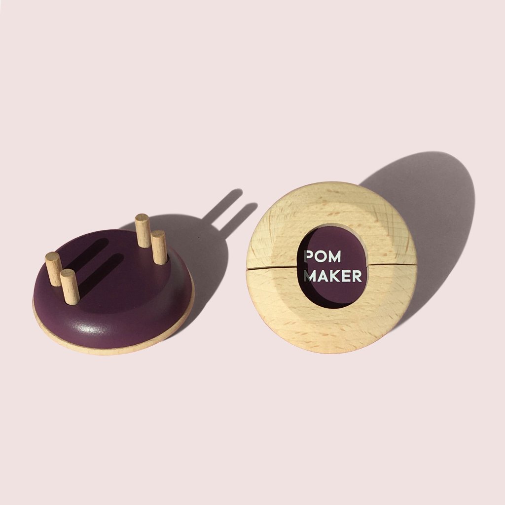 Blackberry Wooden Macaron Pom Pom Maker by Pom Maker | Soren's House