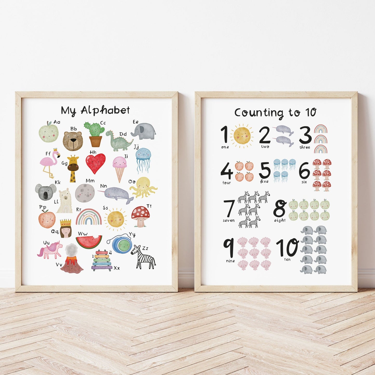 My Alphabet Art Print by The Little Jones (15 Sizes Available)