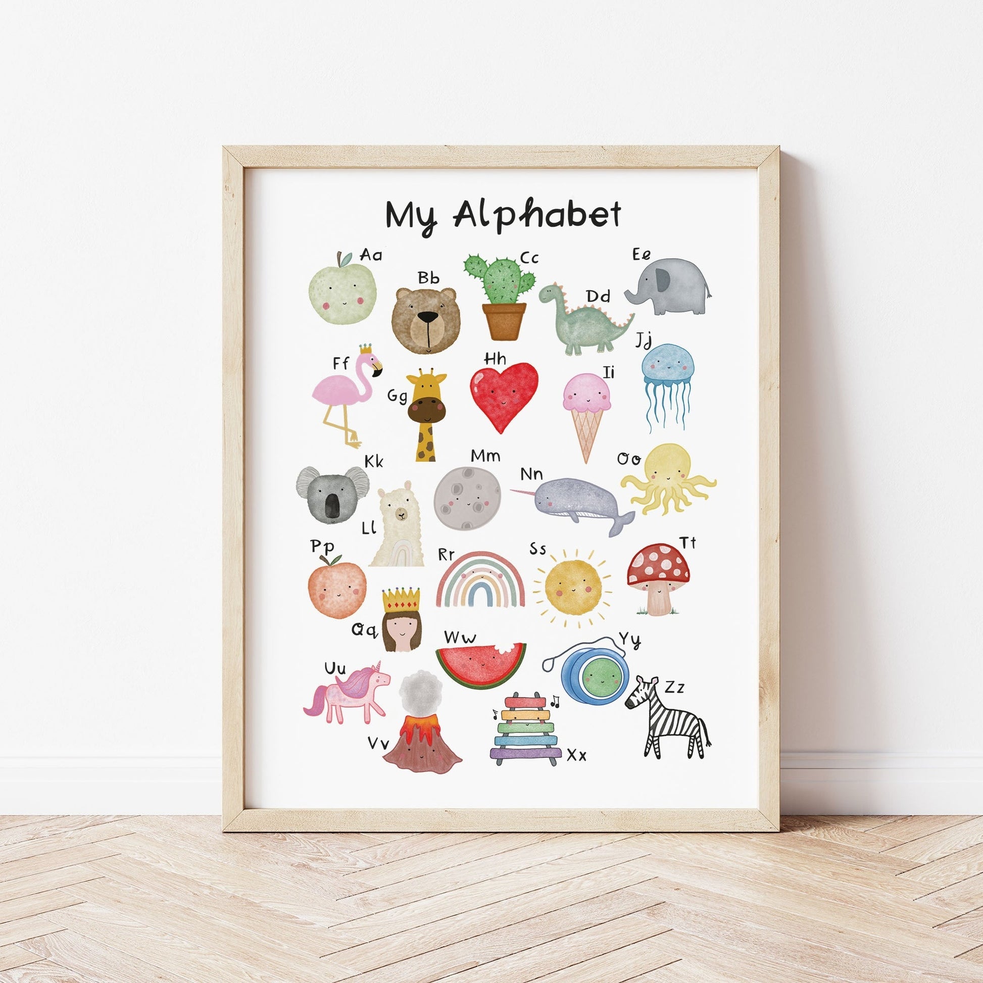 My Alphabet Art Print by The Little Jones (15 Sizes Available)