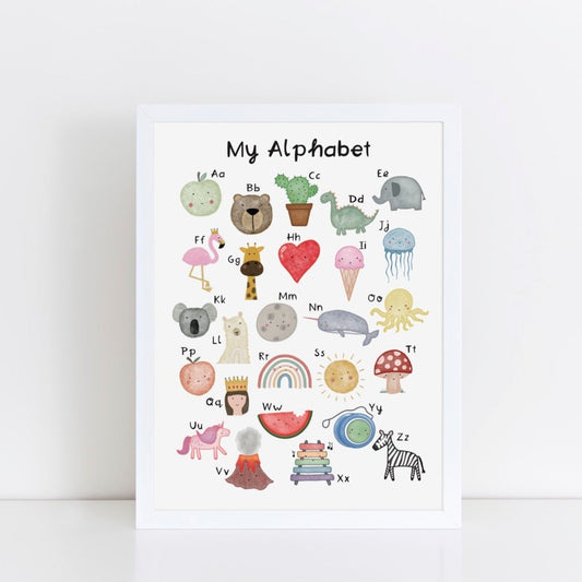 My Alphabet Art Print by The Little Jones (15 Sizes Available)