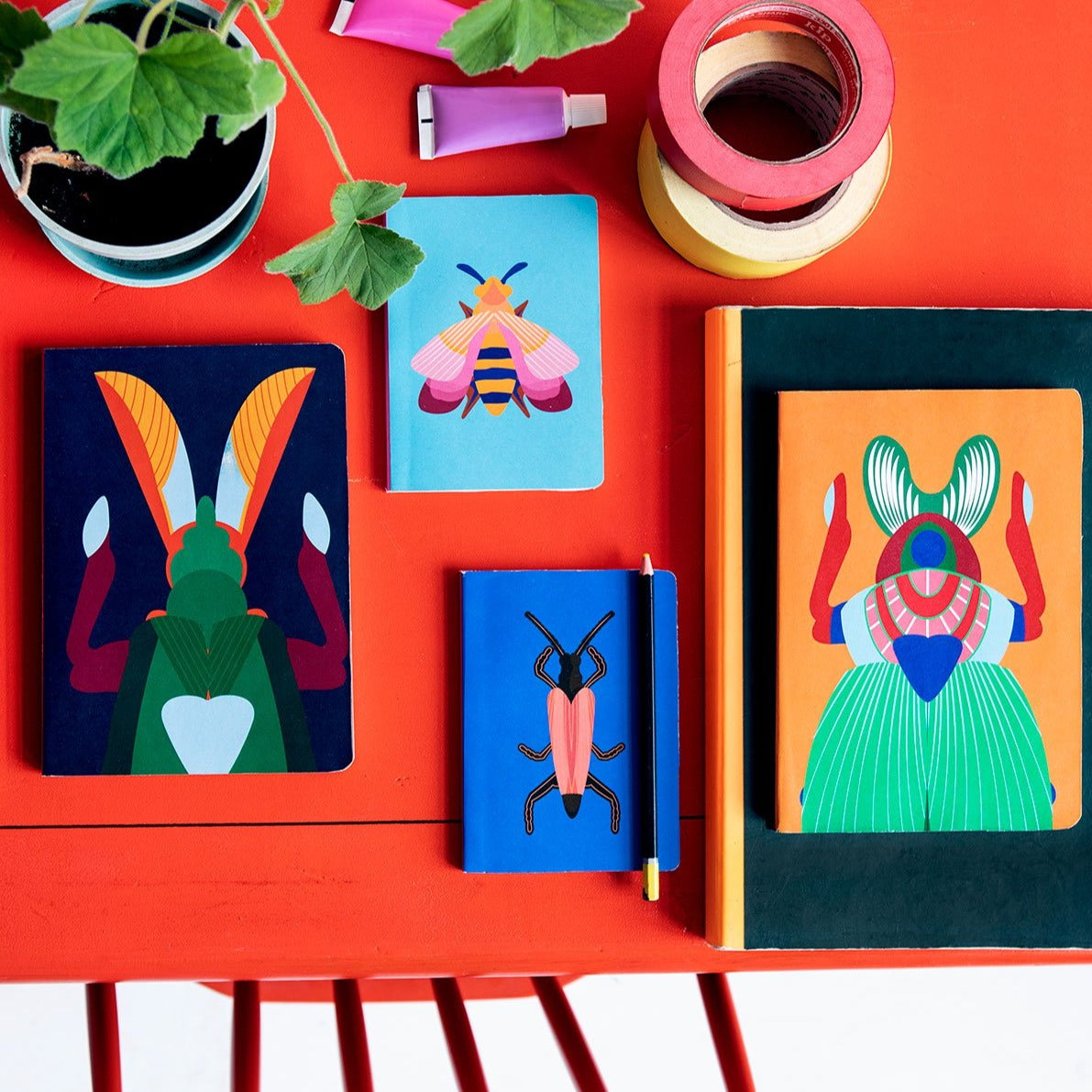 Studio Roof A5 Notebook - Grasshopper