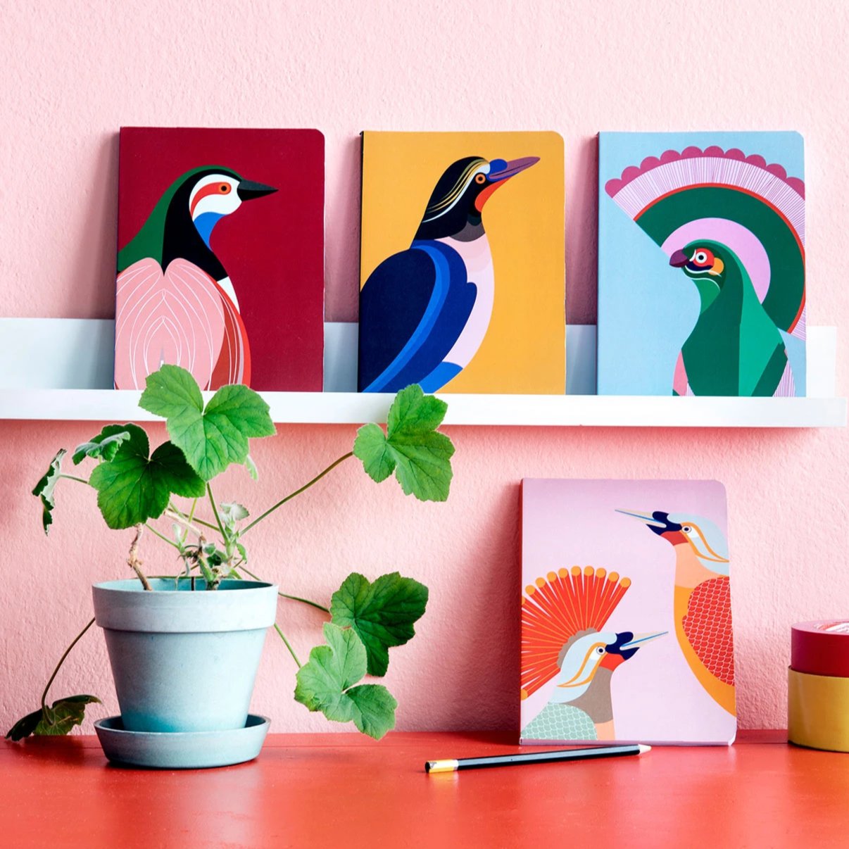 Studio Roof A5 Notebook - Paradise Bird Flores