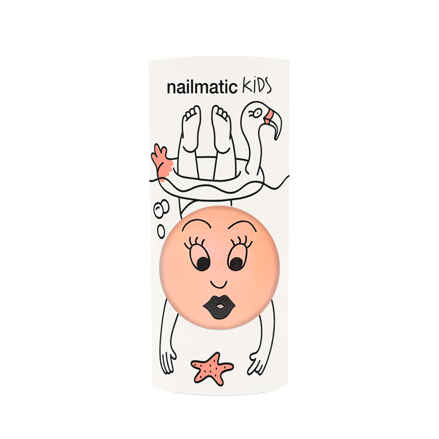 Nailmatic Wash Off Nail Varnish - Flamingo (Neon Coral)