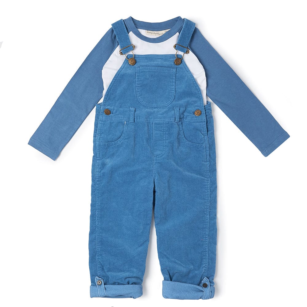 Dotty Dungarees Baseball Tee - Blue