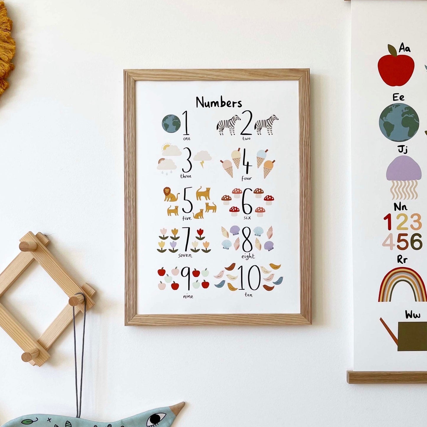 Numbers Art Print by Kid of the Village (6 Sizes Available)
