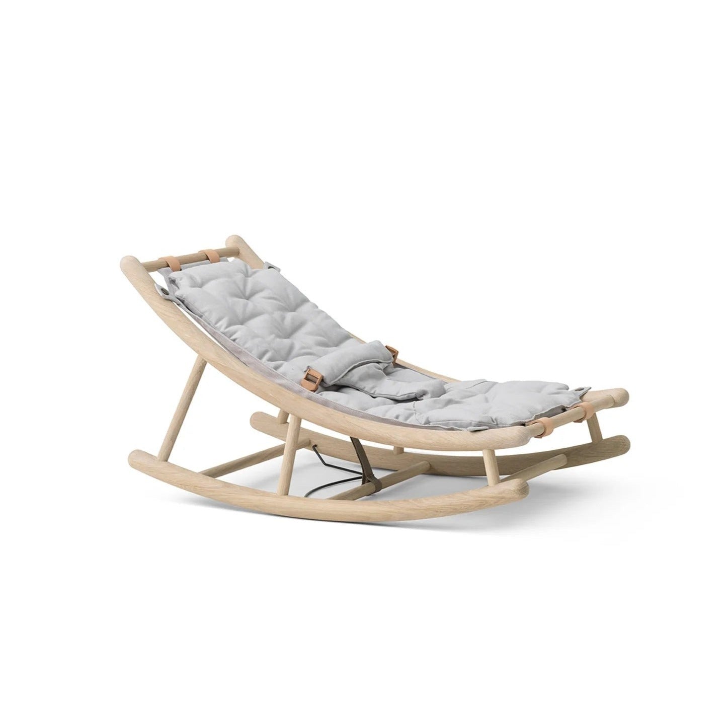 Oliver Furniture Wood Baby & Toddler Rocker - Oak/Grey