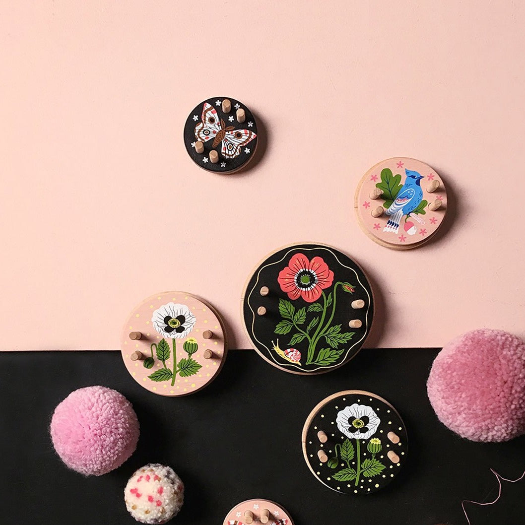 Wooden Extra Small Butterfly Pom Pom Maker by Pom Maker x Oana Befort - Black