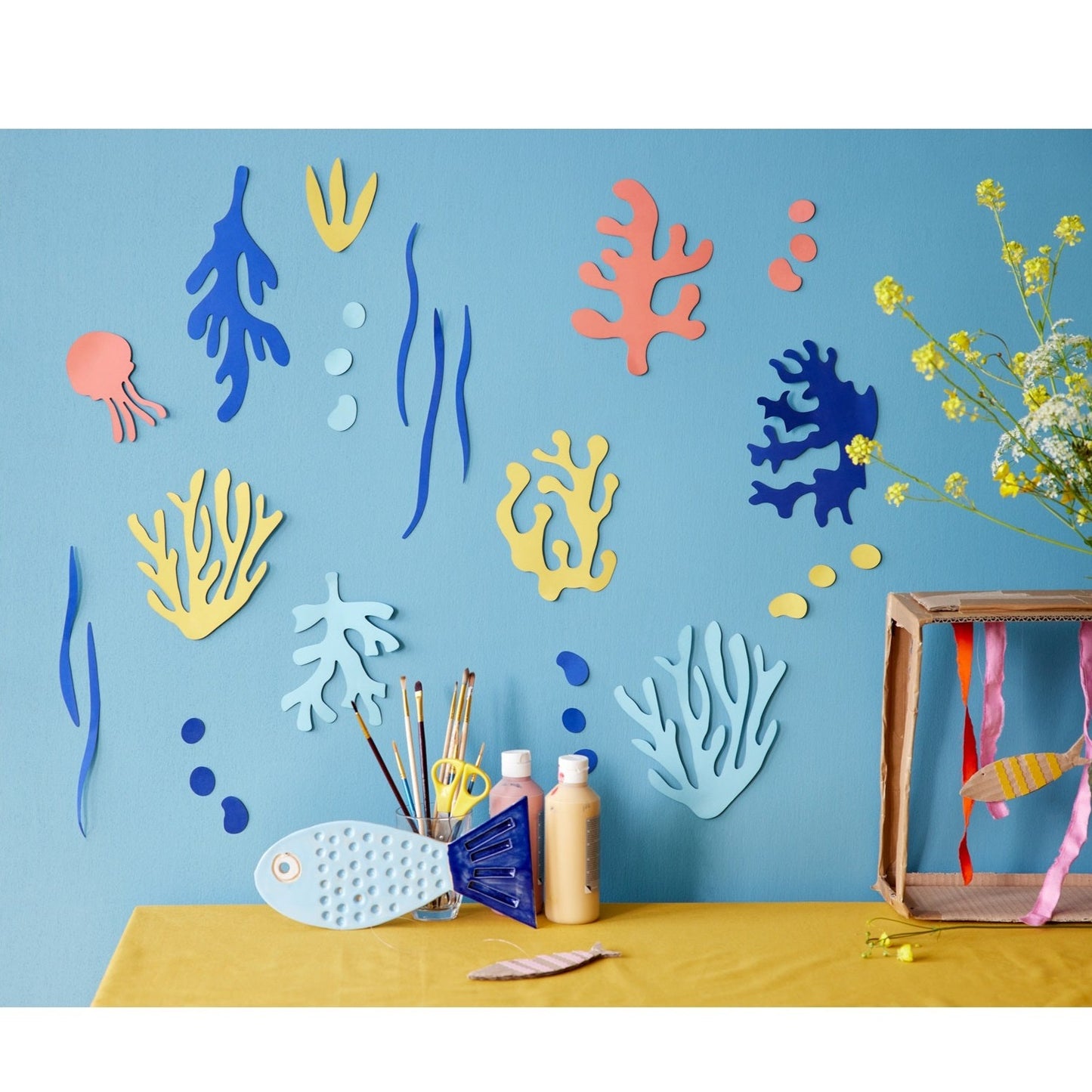 Studio Roof Wall Decor - Coral & Seaweed