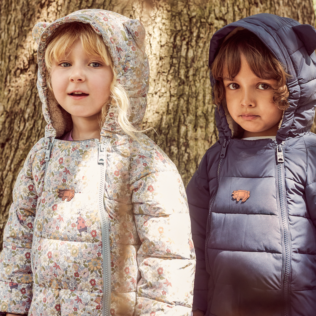 Toastie Kids Quilted Onesie - Wild Blue Rose Garden