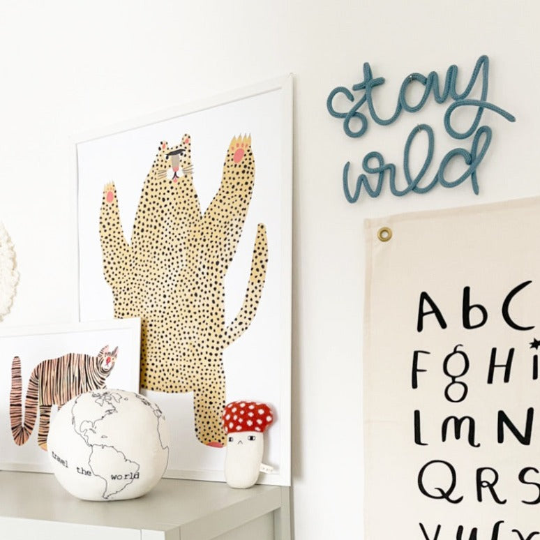 heykiddostudio 'Stay Wild' Word Wall Sign
