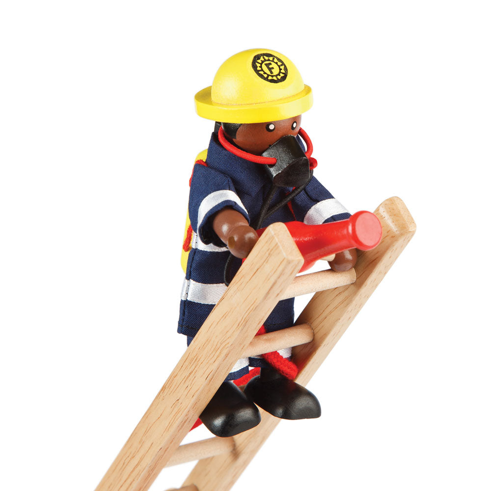 Tidlo Wooden Firefighters Set