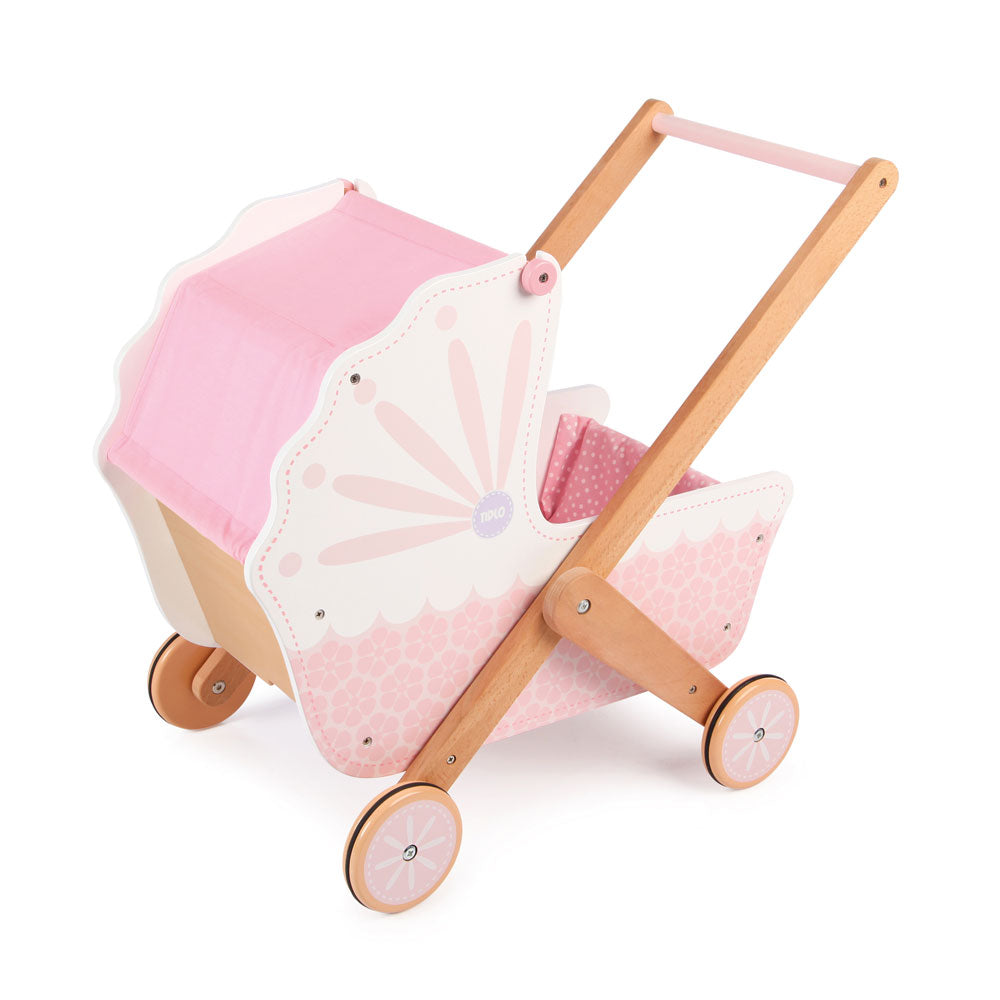 Tidlo Wooden 3-in-1 Dolls Pram