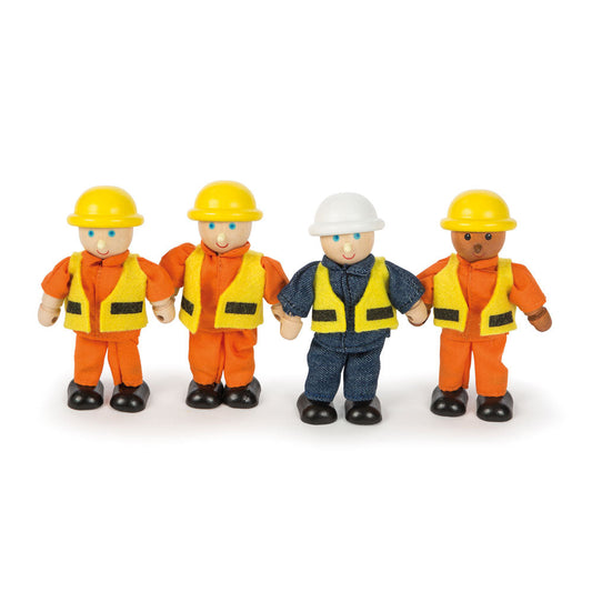 Tidlo Wooden Builder Figures