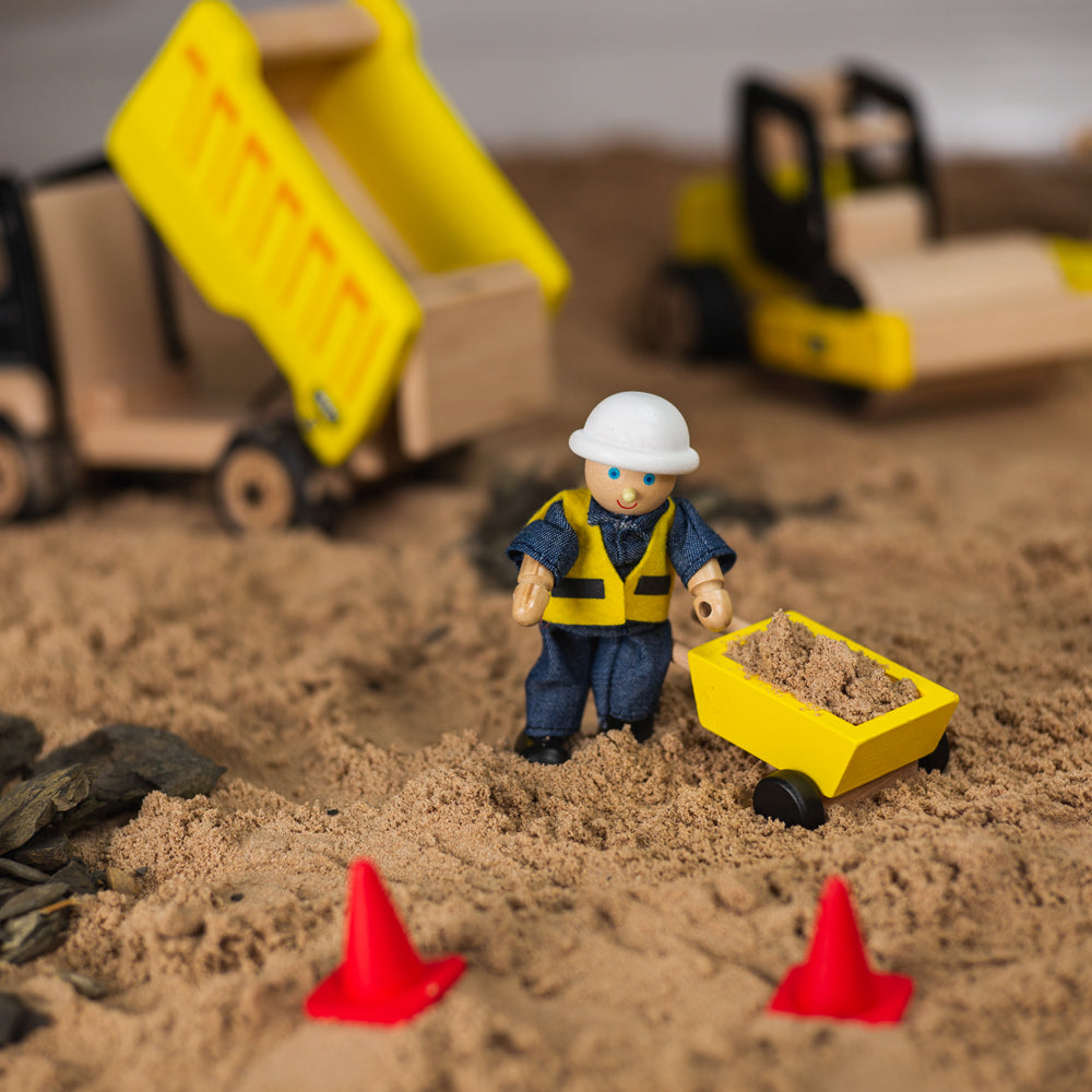 Tidlo Wooden Construction Equipment Play Set
