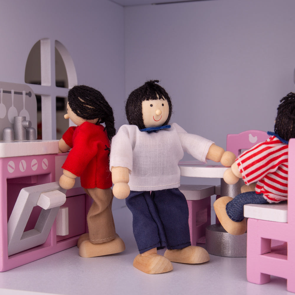Tidlo Wooden Dolls House Kitchen Furniture Set