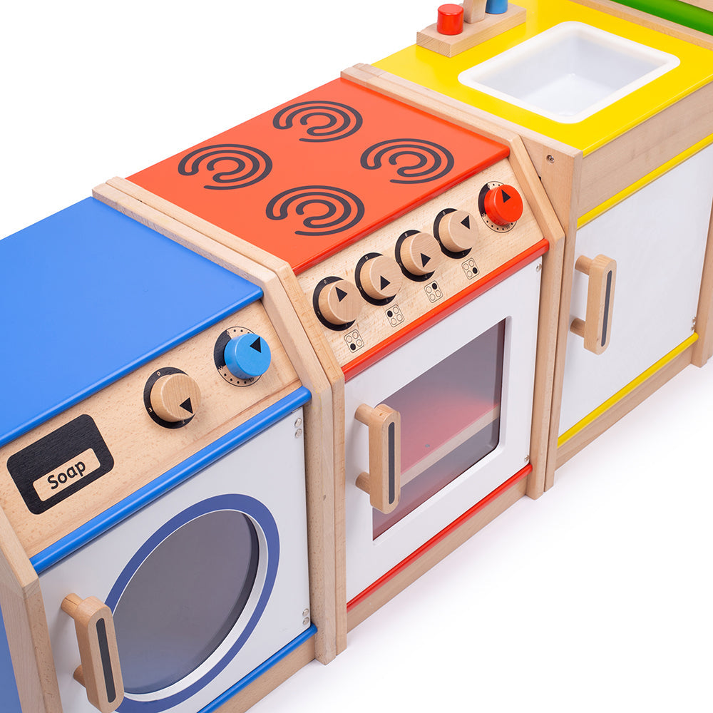 Tidlo Wooden Play Kitchen Bundle
