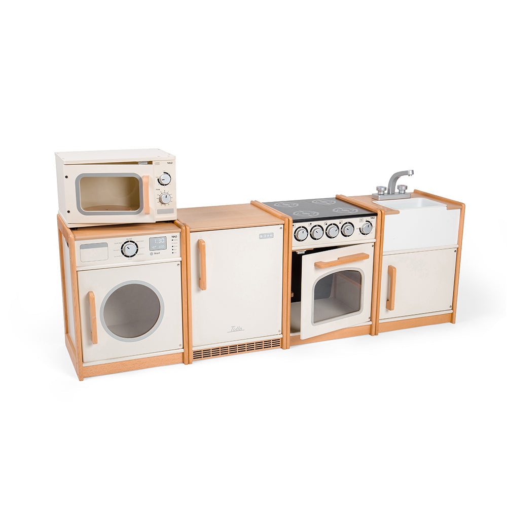 Tidlo White Wooden Play Kitchen Bundle