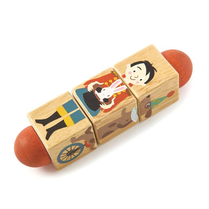 Tender Leaf Toys - Wooden Circus Twisting Cubes