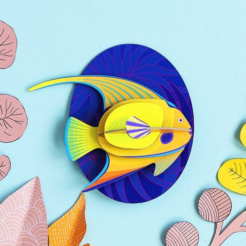 Studio Roof 3D Model Wall Decor - Yellow Angelfish