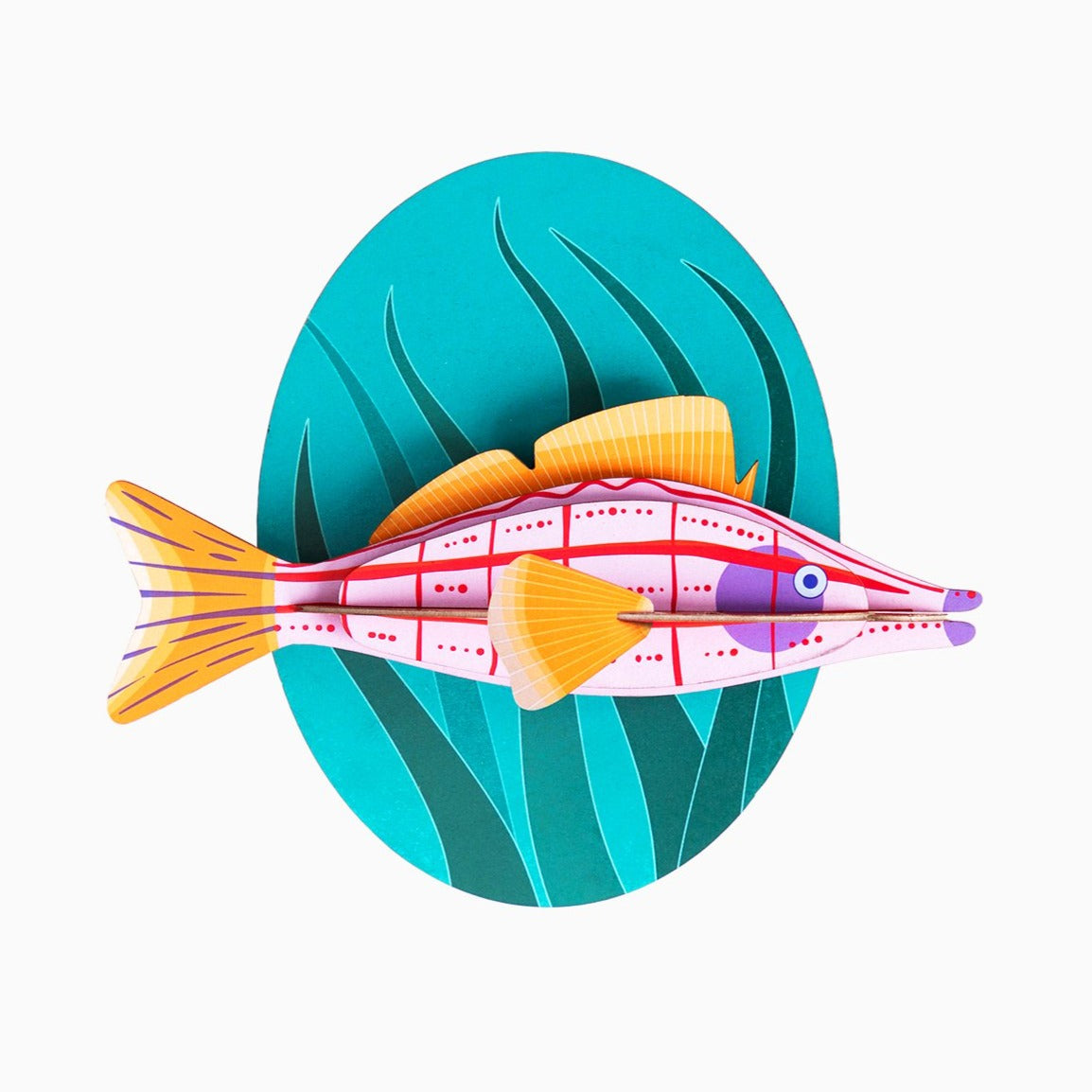 Studio Roof 3D Model Wall Decor - Longnose Hawkfish