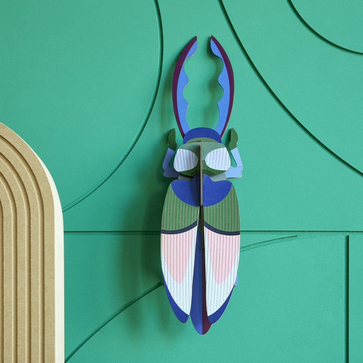 Studio Roof 3D Model Wall Decor - Antler Beetle